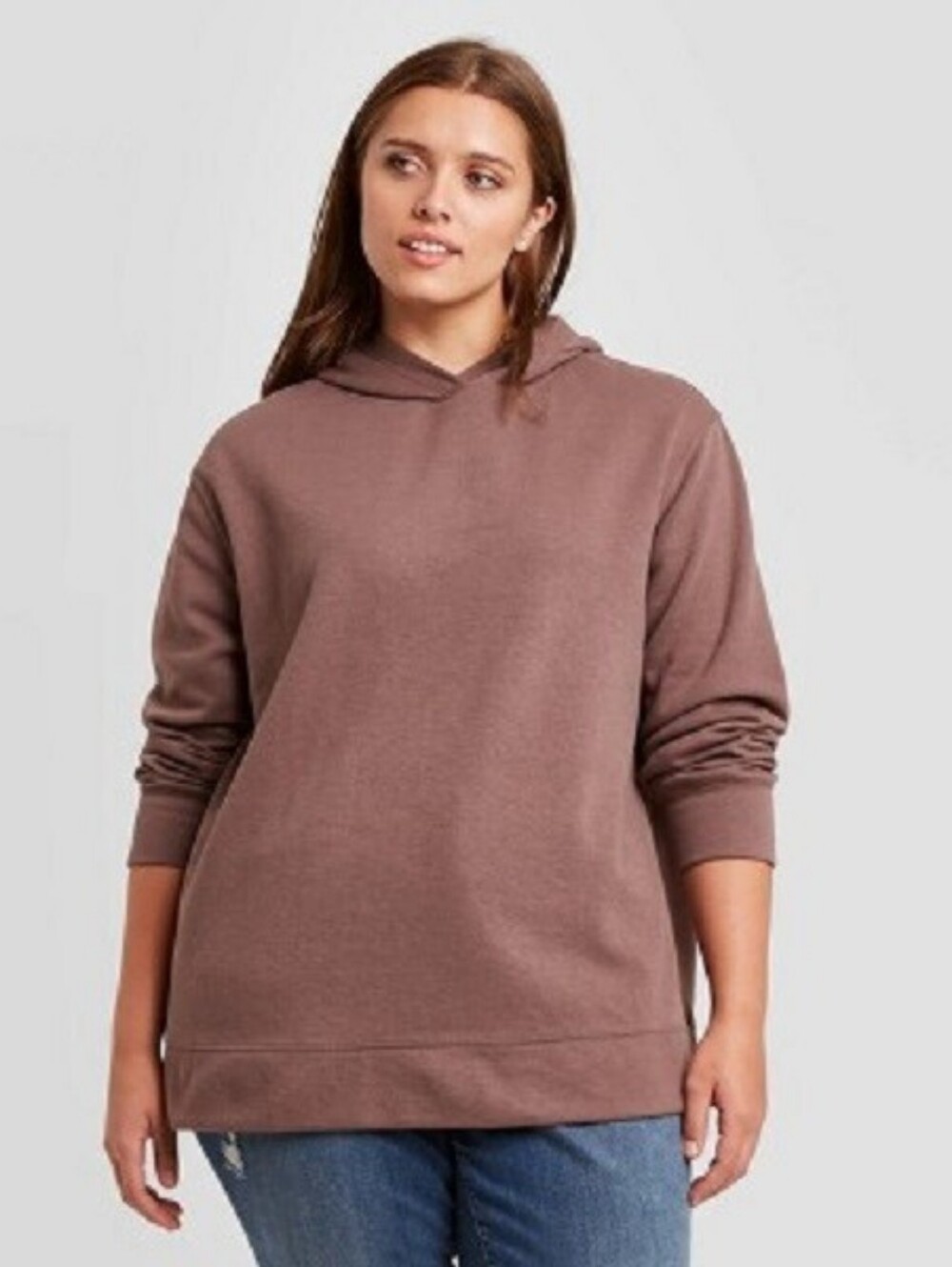 Ava & Viv Women's Plus Size Leisure Hooded Sweatshirt